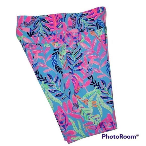 Lilly Pulitzer Reid Shorts Womens Size 0 XS UPF 50+ Luxletic Porto Blue Golf NWT - Picture 4 of 16